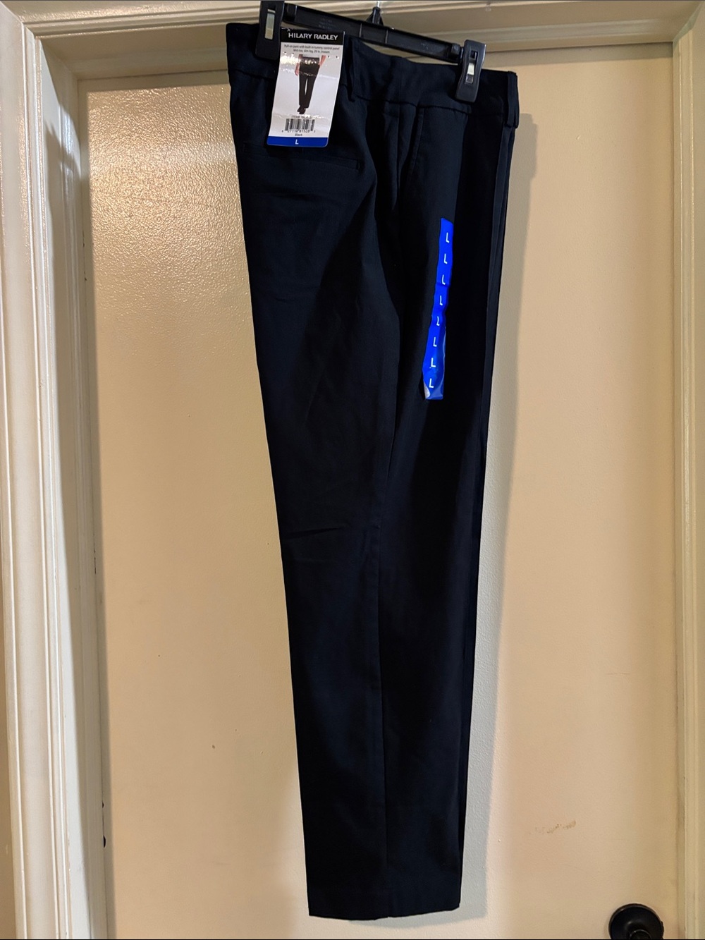 Hilary Radley womens Black Dress Pants - Straight Tailored Look